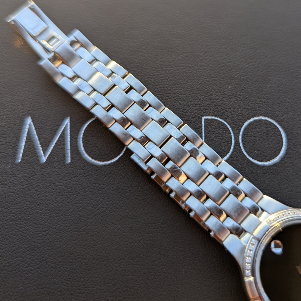 Movado Silver Diamond Watch - Picture 5 of 12